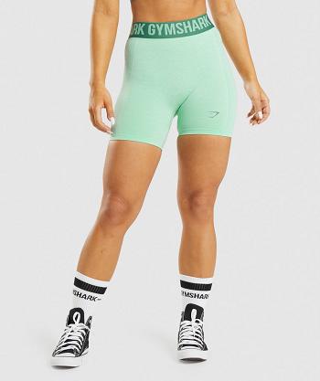 Pantalones Cortos Gymshark Flex Mujer Verde | CO 2726NWY